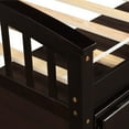 thumbnail image 3 of Moda Furnishings Twin Size Platform Storage Bed Solid Wood Bed with 6 Drawers Expresso, 3 of 5