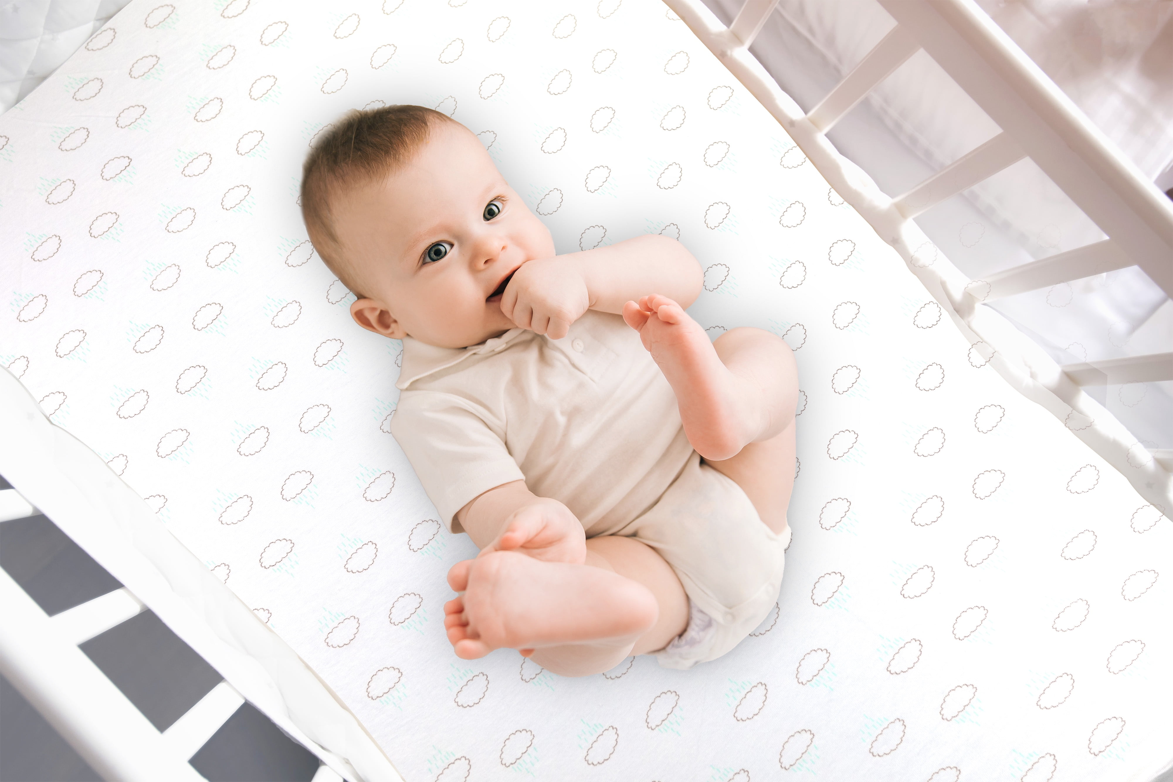 3-Pack Mini Crib Sheets – 100% Cotton, Soft & Breathable Fitted Sheets for Pack and Play & Mini Cribs (38” x 24” x 5”)