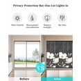 thumbnail image 4 of Window Privacy Film Farmhouse Floral Stained Glass Window Film Decorative Sun Block Window Cover Magnolia Flowers Vintage Blackboard Window Clings Static Adhesive Sticker for Bathroom 23.6"x59", 4 of 7