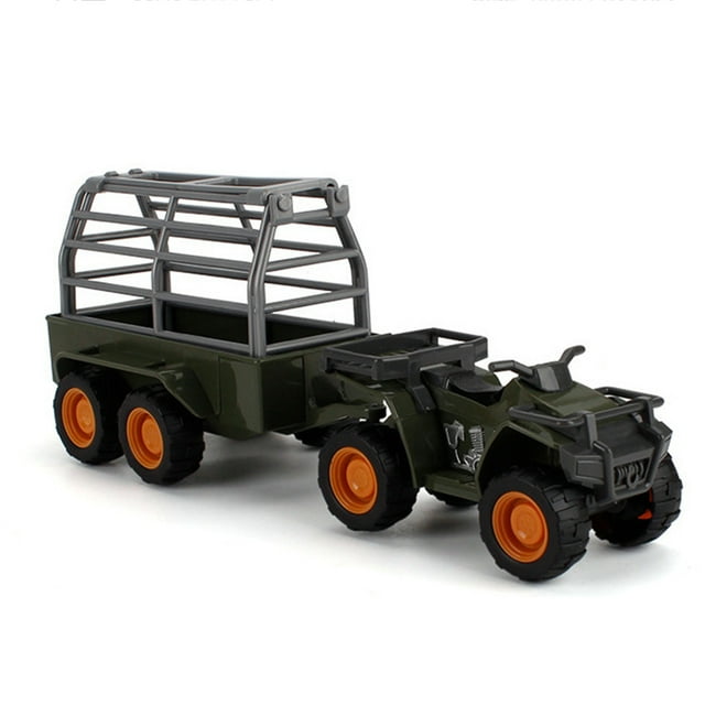TopOne Children Decoration Ornament Toys Wild Jungle Scene Assembly Simulation Car Model Kids Gift