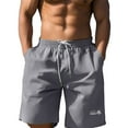 thumbnail image 1 of Pantalones cortos cargo holgados informales para hombre: pantalones cortos deportivos de verano para la playa y el entrenamiento, 1 of 8