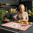 thumbnail image 3 of Renewold Stove Cover for Cooktop Electric Stovetop Protector Cover Non-skid Induction Electric Stove Burner Cover Multipurpose Mat Easy to Clean, Hummingbird Flower Pink, 3 of 7