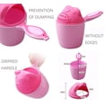 thumbnail image 3 of Enjuague Champú Enjuagador Taza de enjuague para bebé Enjuagadora de baño para bebé Taza para lavar el cabello protegiendo los ojos del bebé (rosa), 3 of 5
