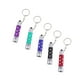 thumbnail image 5 of EeaseMX 5 llaveros con linterna, llavero portátil LED, llavero decorativo, pequeño regalo para hombres y mujeres (rojo, morado, verde, azul y negro), 5 of 7