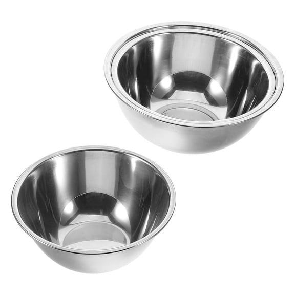 OULII Set of 3 Stainless Steel Mixing Bowls for Dough Mixing, Soup Serving, and Home Tools