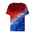 thumbnail image 5 of VerPetridure American Flag Shirt Women 4th of July Patriotic T Shirt Funny Stars Stripes Graphic Tee Independence Day T-Shirt Top, 5 of 5