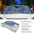 thumbnail image 5 of Fuzoiu Different Chemical Things Print Car Windshield Sun Shade,Block Uv Rays Sunshade,Foldable Front Window Sun Visor Protector for Car,SUV,Truck-Keep Vehicle Cool-Different Chemical Things, 5 of 8