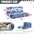 thumbnail image 7 of Yuyamidu Purple Boho Mandala Flower RV Dinette Cushion Slipcover Soft RV Couch Covers for Sofa 2pcs Loveseat Slipcovers for Travel Trailer Couch Comfy RV Sofa Cover, 7 of 7