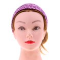 thumbnail image 3 of Diadema deportiva ancha para mujer, elástica, para Yoga, gimnasio, correr, cinta para el pelo Raya púrpura Zulema Venda del deporte del yoga, 3 of 6