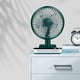 thumbnail image 5 of Campana Para Cocina USB Desk Fan, Rechargeable Mini Portable Fan, 180° Automatic Shaking Desktop Fan With 4 Speeds, LED Display, Strong Airflow Quiet, 5 of 8