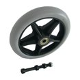 thumbnail image 1 of maytalsory Roue avant de Fauteuil Roulant en PVC 6 Pouces Robuste Lisse pour Accessoires de Roller, 1 of 8