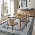 thumbnail image 3 of Printed Rugs with Braided Pattern on it, Washable 10x13 Area Rug for Living Room Non Slip Soft Bedroom Rugs Large Low Pile Stain Resistant Carpet for Nursery Dining Room Classroom, 3 of 9