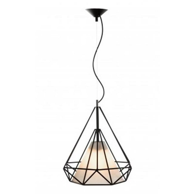 Nextime LM160PBLK The Enns Cone Pendant Lamp-Diamond Frame