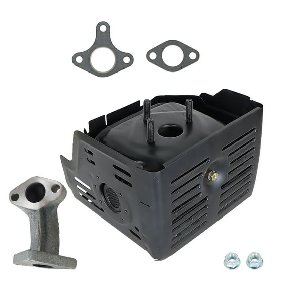 Fits For Honda GX340 GX390 Muffler Exhaust 11HP & 13HP With Manifold & Nuts