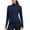 True Navy, variant on Womens Running Workout Jackes Full Zip Slim Fit Athletic Tops with Pockets Comfy Breathable Yoga Sports Track Jackets