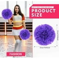 thumbnail image 2 of EONQY Cheerleading Pom Poms, 20 Pack Cheerleader Pom poms with Baton Handle, Cheering Squad Pompoms for School Dance Sports Team Spirit (Black), 2 of 5