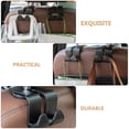 thumbnail image 3 of Raindrops 4Pcs Universal Car Back Seat Hooks Compact Black Headrest Hangers for Extra Storage, 3 of 8