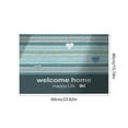 thumbnail image 3 of Entrance Door Mat | Absorbent Non-Slip Polyester Bathroom Floor Rug | Thickened Soft Plush Interior Decoration Carpet | Easy Care | 60x40cm | Blue Pink Gray | Home Entryway Tile Wood, 3 of 6