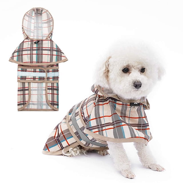 Chubasquero para perros KOOLTAIL Slicker, impermeable para perros medianos
