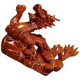 thumbnail image 3 of Brown Dragon Statue Made of Synthetic Material for Decorative Use in Living Room and Office 12.5 inches, 3 of 5