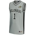 thumbnail image 2 of GameDay Greats  Gray #1 Colorado Buffaloes Replica Lightweight Basketball Jersey, 2 of 4