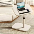 thumbnail image 6 of Adjustable Folding Laptop Desk, Rotatable Height-Adjustable, Space-Saving Home Office Desk, White, 6 of 7