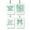 Green, variant on Unbranded Floral Decor Hanging Orange Aromatic Scent Car Air Freshener, 1 Count