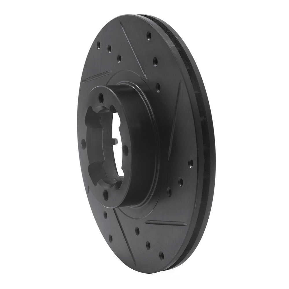 Dynamic Friction Company 633-13000R DFC Brake Rotor - Drilled And Slotted - Black