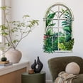 thumbnail image 1 of Adhesivo de pared con plantas verdes tropicales, acuarela botánica, 30 x 90 cm, 1 of 3