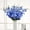 Blue, variant on Five artificial flowers, gladioli, silk flowers, long-stemmed gladioli, suitable for home decoration, weddings and gardens.
