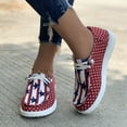thumbnail image 6 of Women's Casual Canvas Shoes Flat Low Top Leopard Print  Shoes Slip On Lace Up Round Toe Shoes, 6 of 9