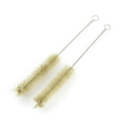 2 x Metal Handle Nylon Brush Laboratory Test Tube Bottle Cleaning Tool 7.5"