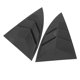 thumbnail image 4 of 2 uds alerón de ventana lateral superficie lisa triángulo divisor cubierta de sombra reemplazo para Tesla modelo Y 2021 a 2023 fibra de carbono, 4 of 14