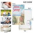 thumbnail image 4 of joogoo 2 PCs Hand Towels Sets Welcome Summer Beach Cotton Face Towel Bathroom Decorative, 4 of 7
