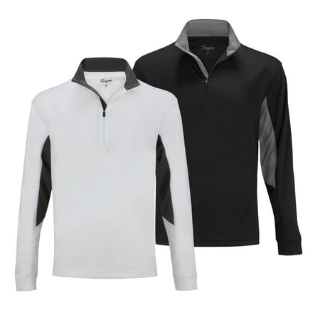 - 2 PACK Forgan of St Andrews Men's Golf Pullover 1/4 Zip Top
