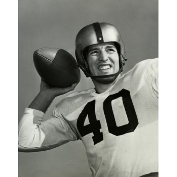 Close Up Of A Football Player Throwing A Football Stretched Canvas 24 X 36 Walmart Com Walmart Com