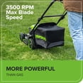 thumbnail image 5 of Greenworks 60V 17" Cordless Push Lawn Mower with 4.0Ah Battery and Charger, 5 of 14