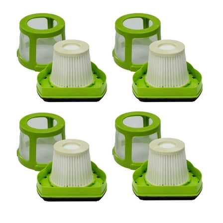 PUREBURG Replacement Filters Compatible with Bissell 1782 Pet Hair Eraser Handheld Cordless Vacuum 1608653 1608654,4-Pack HEPA   Mesh Frame Filter