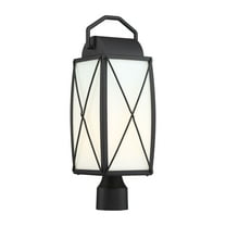 Designers Fountain Fairlington Black 1 Light Post Lantern, 94696-BK