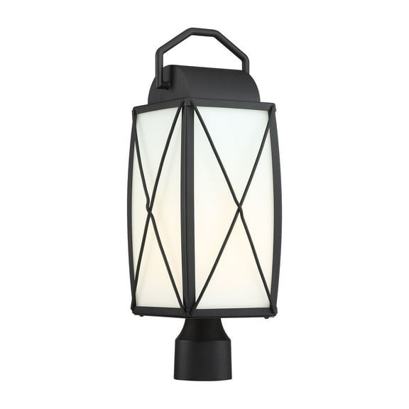 Designers Fountain Fairlington Black 1 Light Post Lantern, 94696-BK
