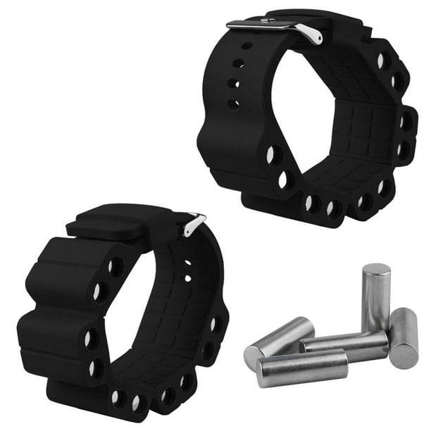 2 pesas ajustables para muñecas y tobillos, ideales para hacer ejercicio, trotar, yoga, gimnasia, aeróbic y pilates.
