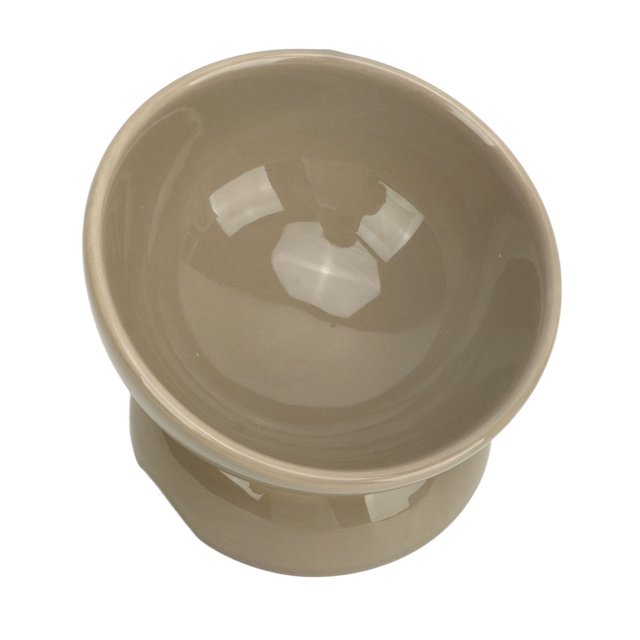 Ceramic Raised Cat Bowls With Stress Free Tilted Design, Backflow Prevention, Dishwasher And Microwave Safe, & Free