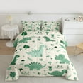 thumbnail image 2 of Homewish Green Dinosaur Animal Queen Comforter Set, Kawaii Cartoon Style Bedding Sets, Teens Kids Boys Girls Reversible Bedding Comforter Set, Super Cozy Room Decor, 3 Pieces, 2 of 8