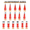 thumbnail image 2 of Uxcell 24pcs Caulking Finisher Kit 16 Stainless Steel Caulking Nozzle Applicators Reusable Caulking Nozzle Tips with 8 Connection Bases for Bathroom Kitchen Doors Window, 2 of 7