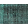 thumbnail image 1 of Ahgly Company Machine Washable Indoor Rectangle Abstract Turquoise Blue Modern Area Rugs, 2' x 3', 1 of 4