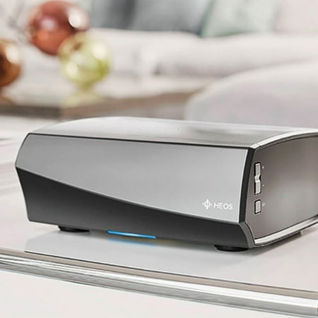 Denon - HEOS AMP HS2SR 200W 2.1-Ch. Wireless Class D Amplifier - Black and Gunmetal