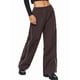 thumbnail image 1 of Pantalones de Paracaídas para Mujer, Pantalones Holgados de Pierna , Pantalones Deportivos con Cintura Elástica Y2K, Pantalones Deportivos, Ropa de Calle Color Café L, 1 of 9