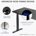 thumbnail image 3 of VIVO Electric 84" x 71" Stand Up Corner Desk, Black Table Tops, Black Frame, 3 of 8
