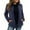 Blue, variant on Women's Fashion Shearling Shaggy Full Zip Coats Warm Winter Jackets with Pocket Khaki S