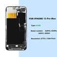 thumbnail image 4 of OLED Pantalla para iPhone 13 Pro Max (No LCD), Pantalla Retina Completa de 6.1 Pulgadas con Ensamblaje de Marco Digitalizador Táctil, 4 of 6